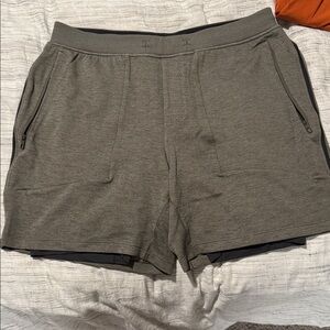 Lululemon Athletica green/Gray Athletic Shorts